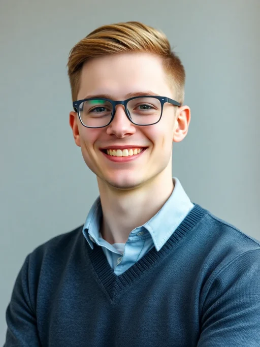 Zdjęcie przykładowej osoby — Junior Data Analyst (absolwent) (wygenerowane komputerowo)